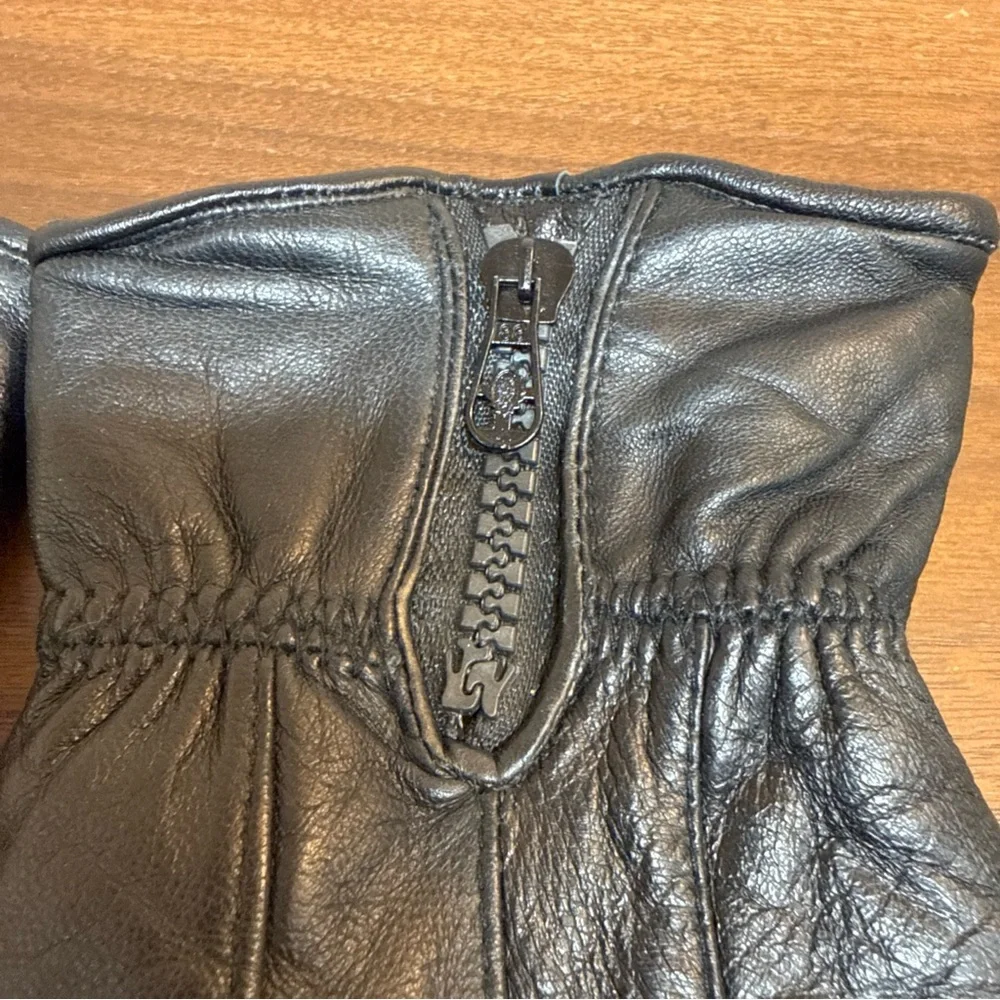 Tru Fit Women’s Gloves 100%‎ Genuine Leather Lined Black Sz L Driving Walking